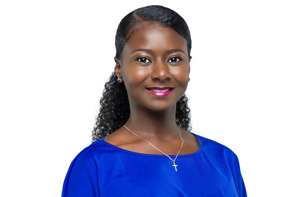 corporate headshot professional Jamaican woman